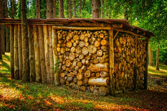 Een houthok van hout afbeelding