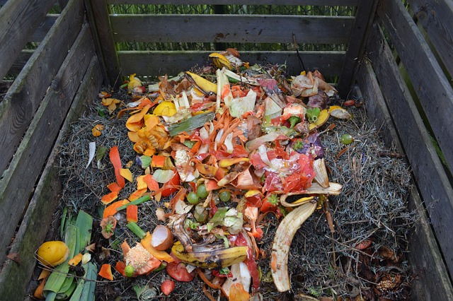 Houten compostbak afbeelding